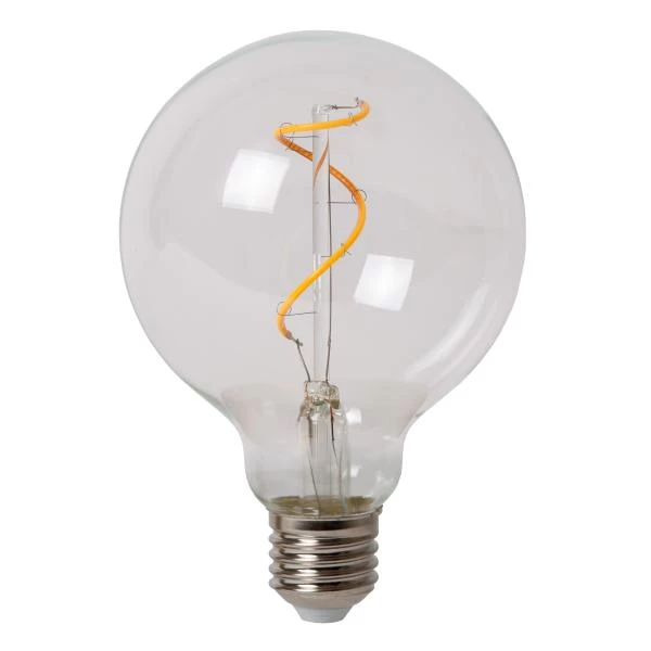 Lucide BULB LOW VOLTAGE - Filament lamp - Ø 9,5 cm - LED Dimb. - E27 - 1x1,5W 2700K - Transparant - uitgezet